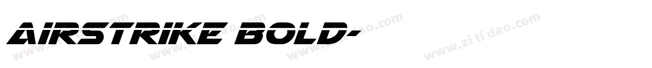 Airstrike Bold字体转换
